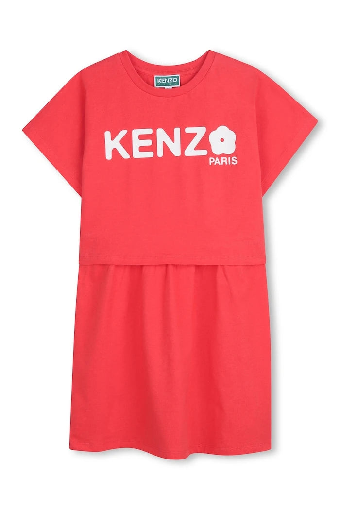 Детска памучна рокля Kenzo Kids