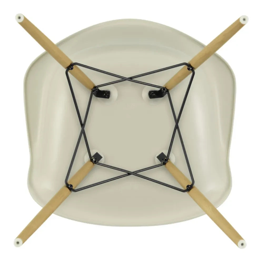 Vitra - DAW chair - maple base - Charles &amp; Ray Eames | Gris galet