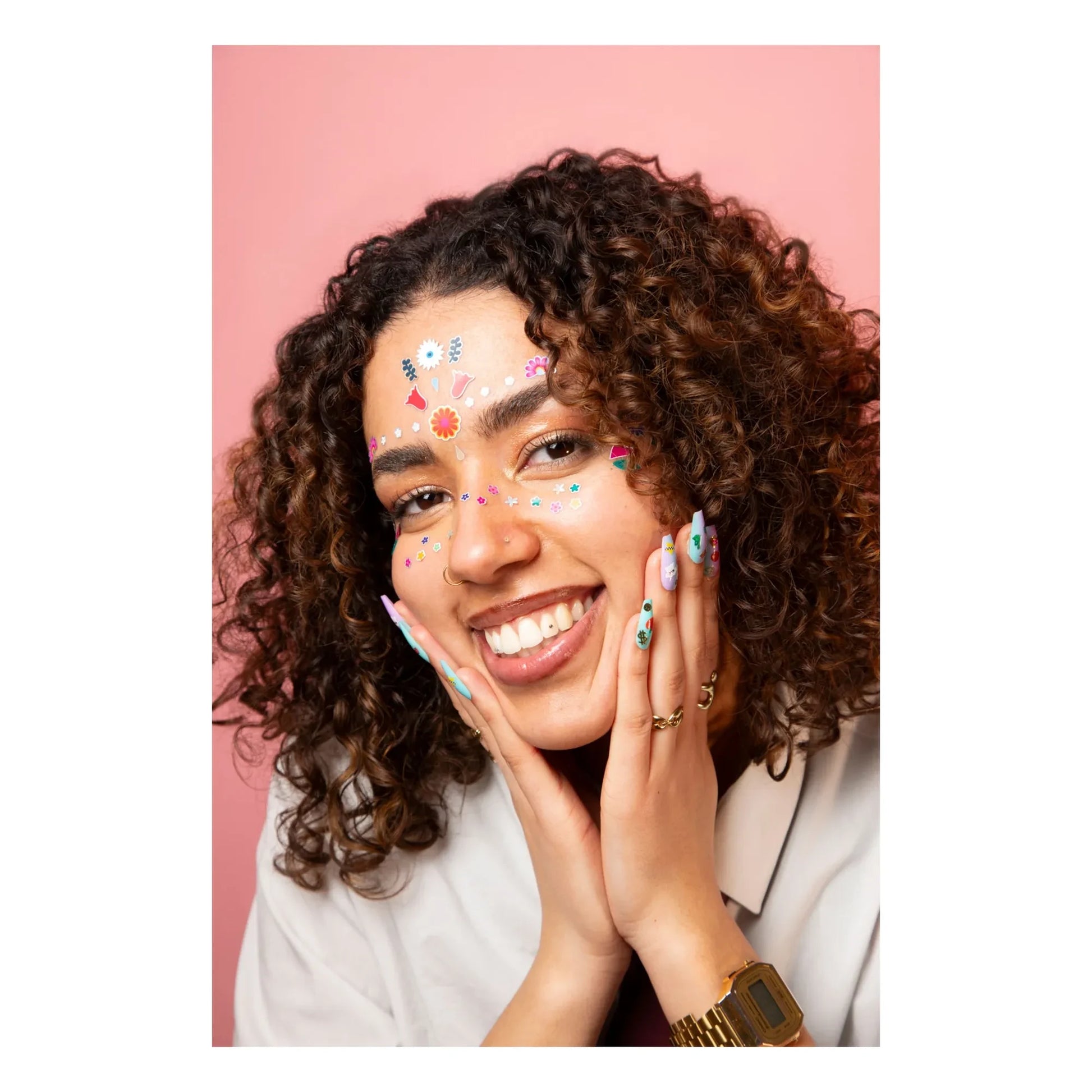 Omy - Flower face stickers