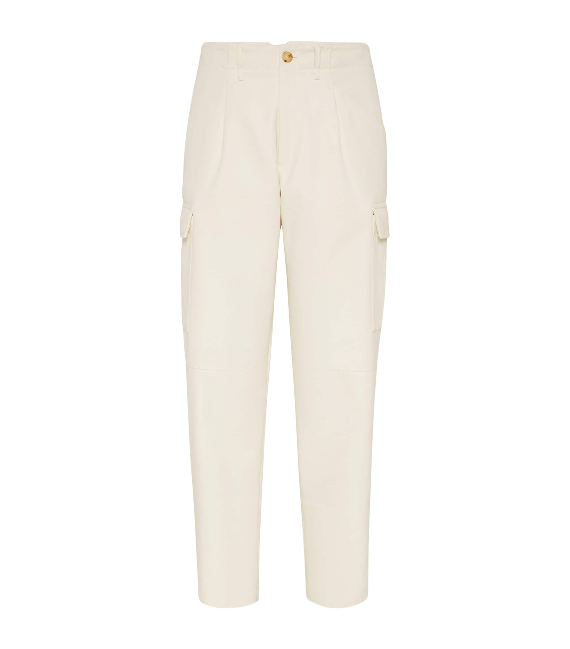Cotton-Wool Leisure Fit Cargo Trousers