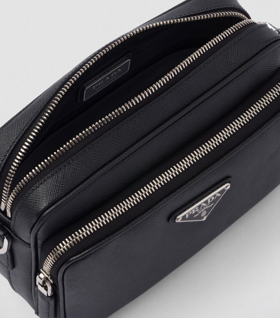 Saffiano Leather Cross-Body Bag