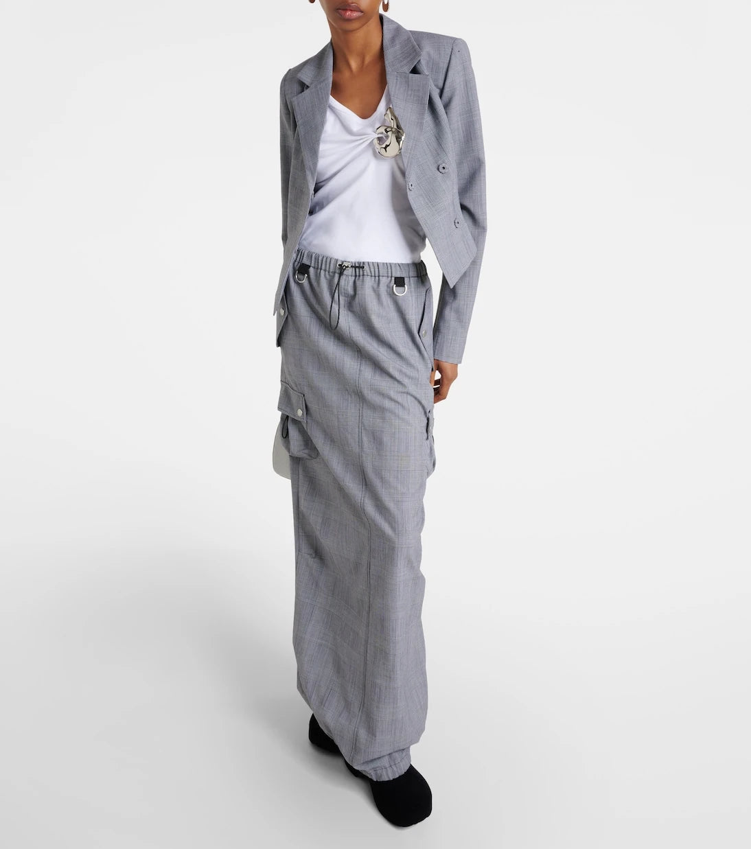 Coperni - Prince of Wales virgin wool blazer