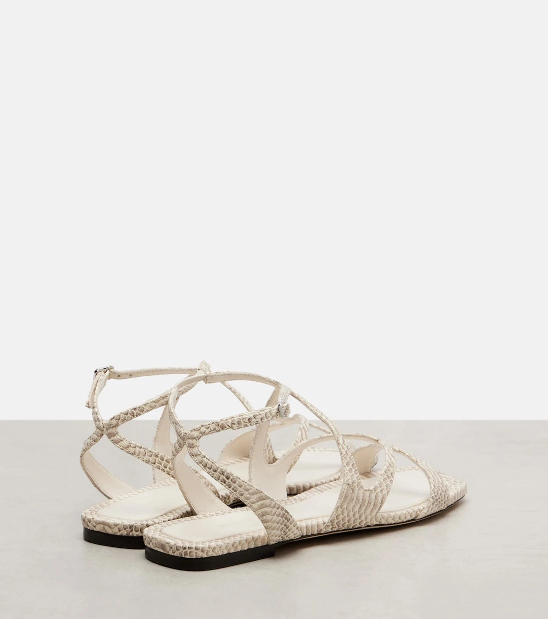 Jimmy Choo - Ayla snake-effect leather sandals