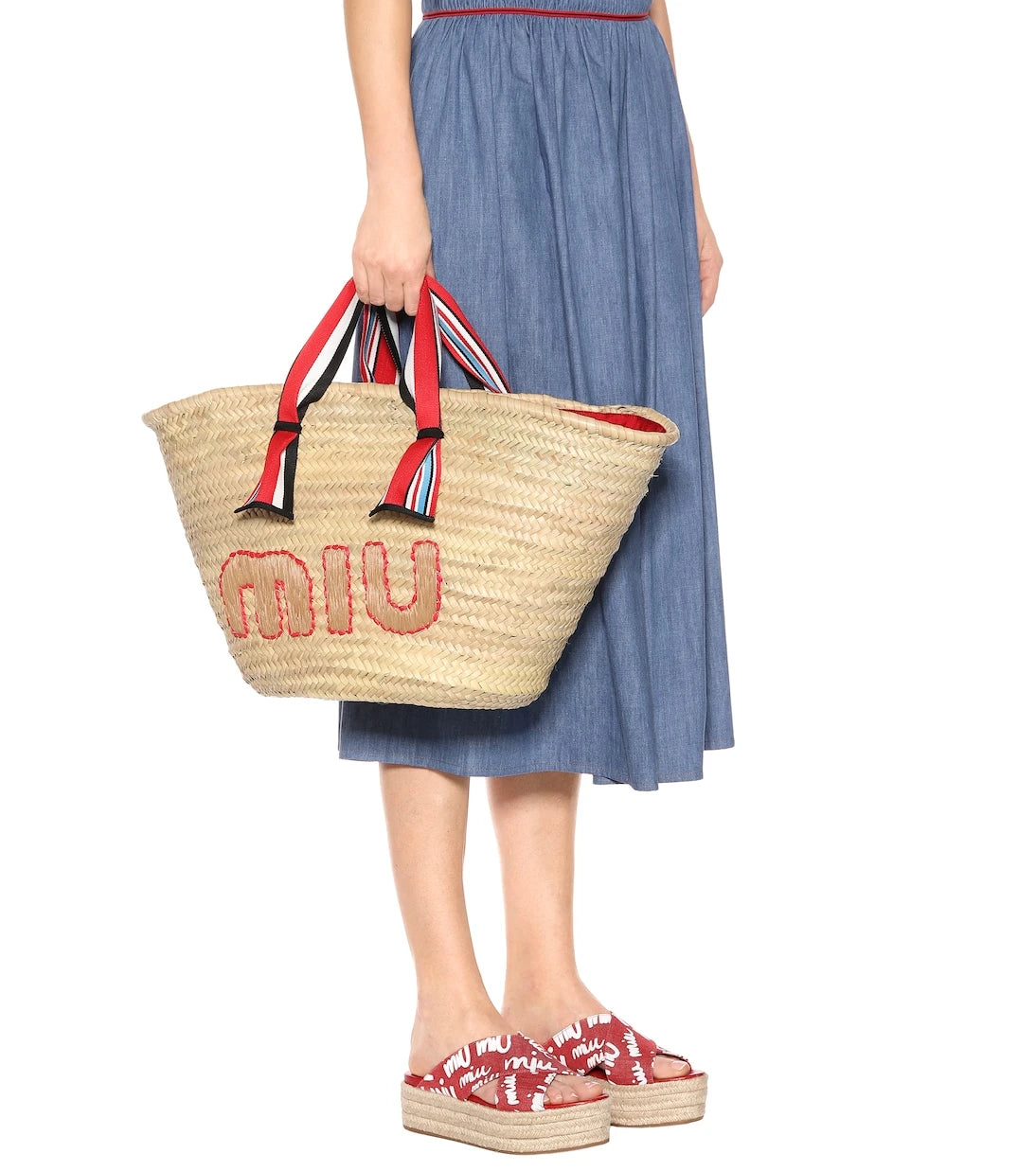 Miu Miu - Woven straw tote