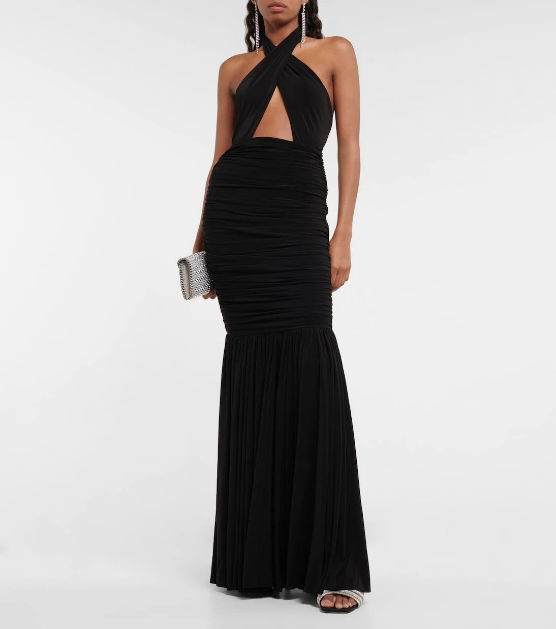 Norma Kamali - Fishtail halterneck gown