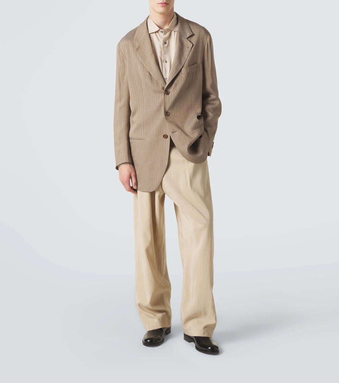 Giorgio Armani - Archivio silk-blend straight pants