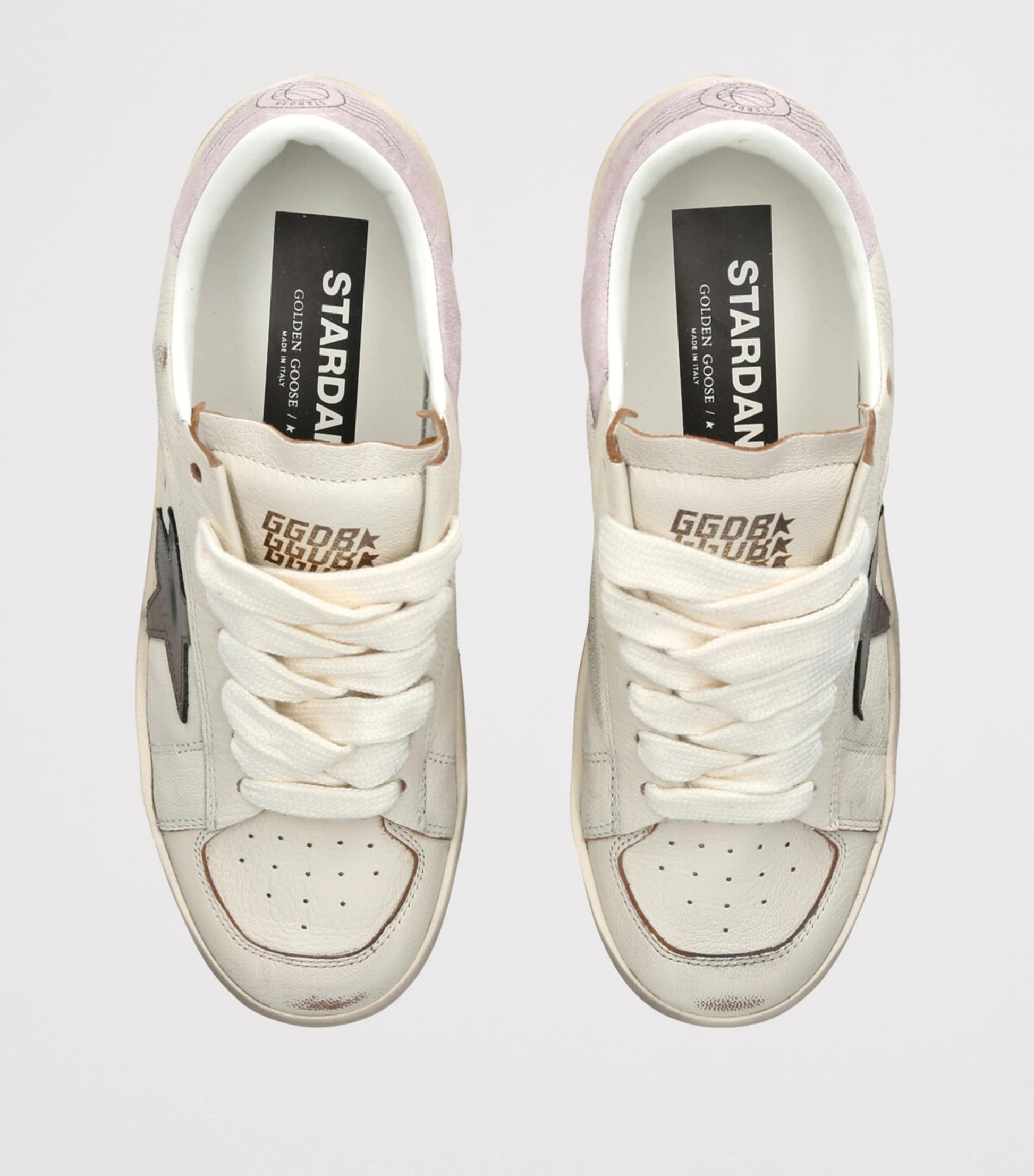 Golden Goose White Leather Stardan Sneakers
