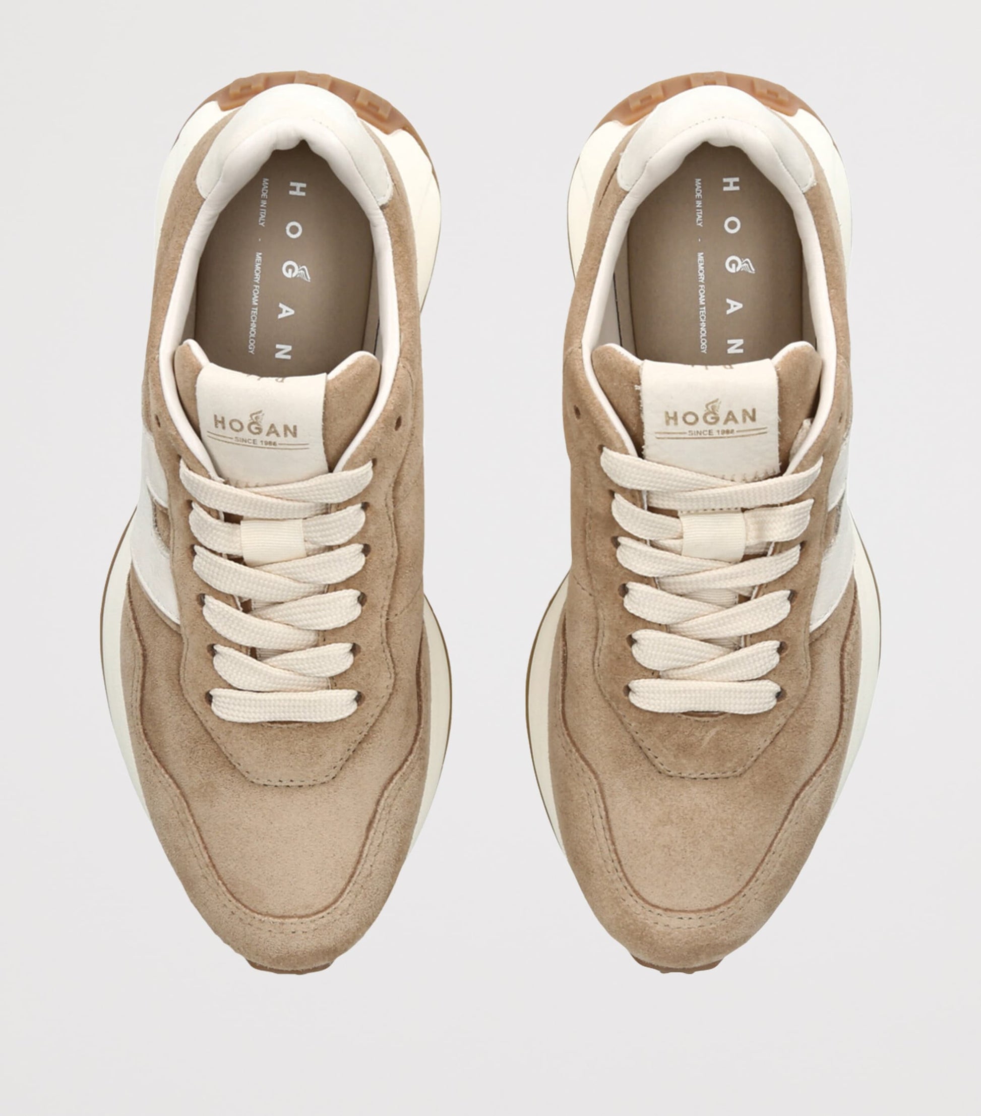 Suede-Blend H641 Sneakers BEIGE