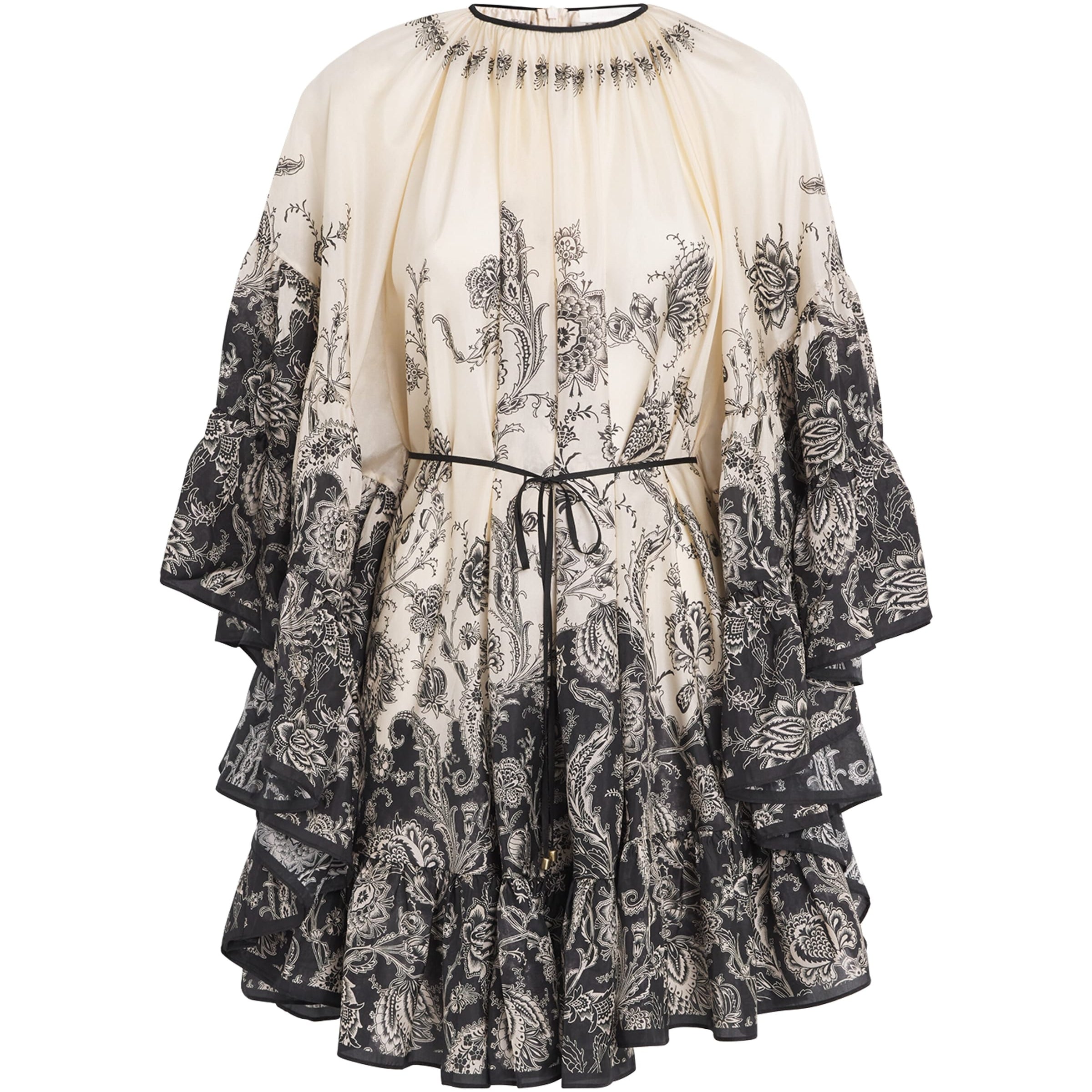 Zimmermann Silk Floral Rhiannon Mini Dress