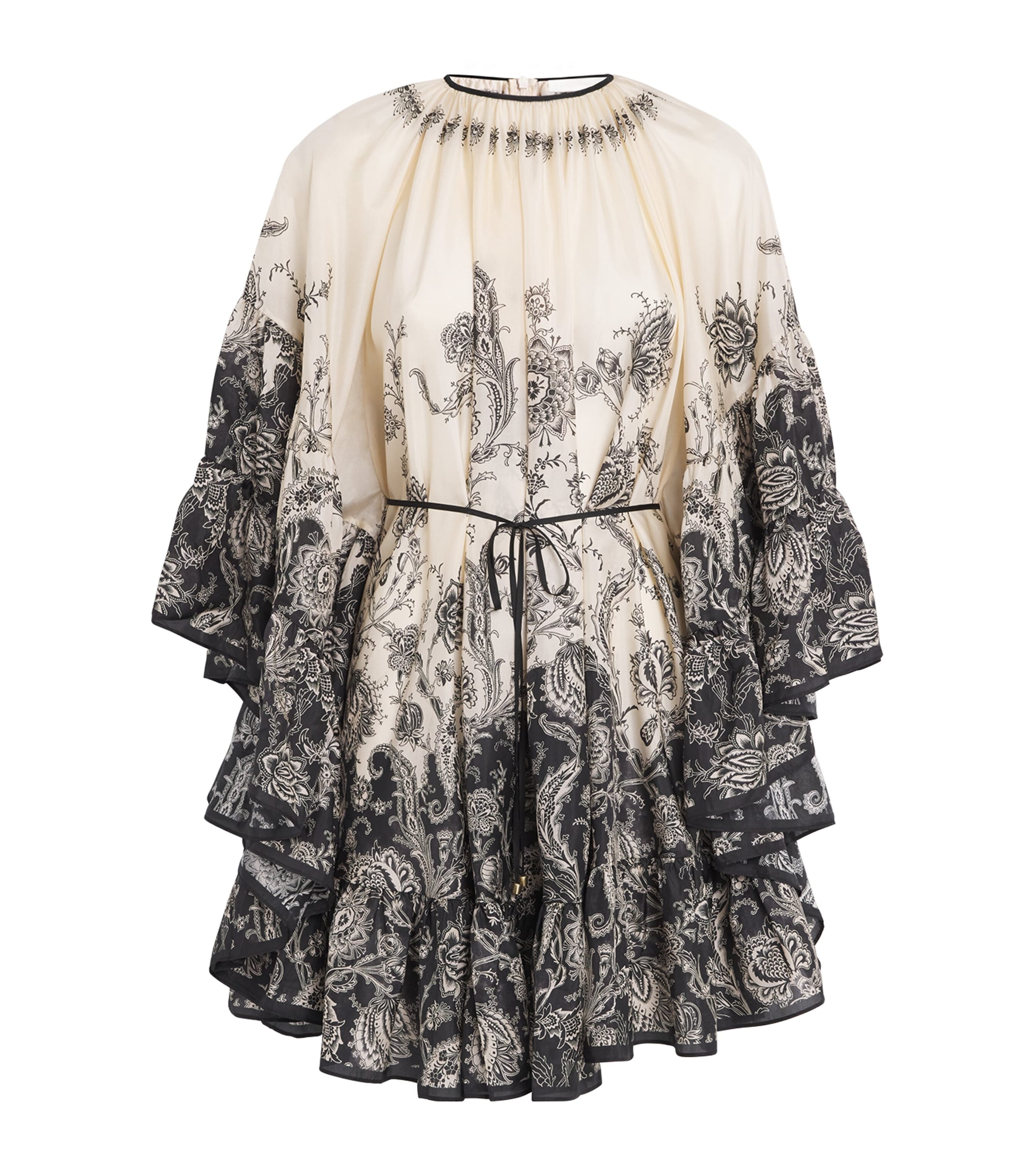 Zimmermann Silk Floral Rhiannon Mini Dress