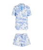 Desmond & Dempsey Blue Short Pyjama Set
