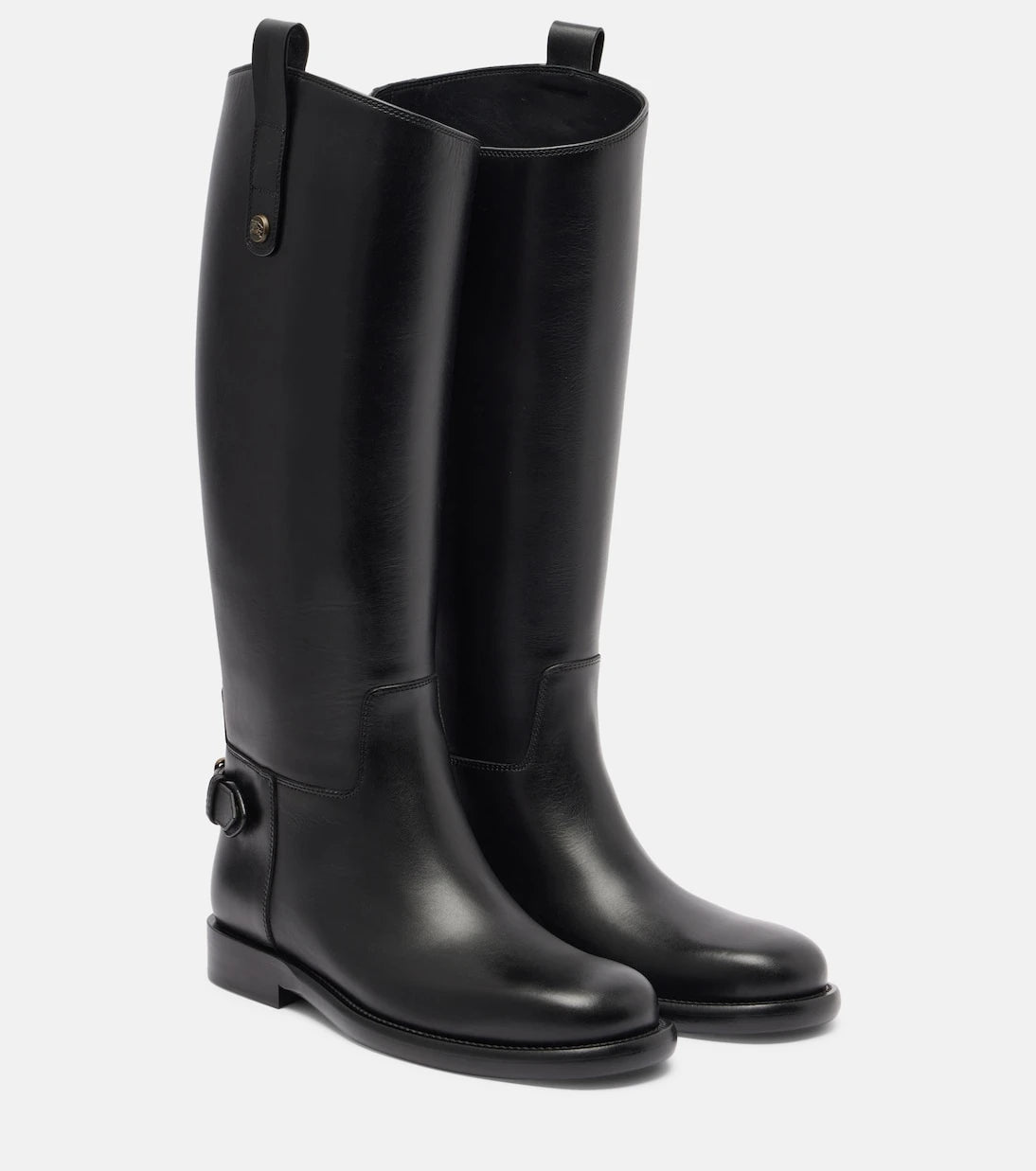 Burberry - Cavalier leather knee-high boots