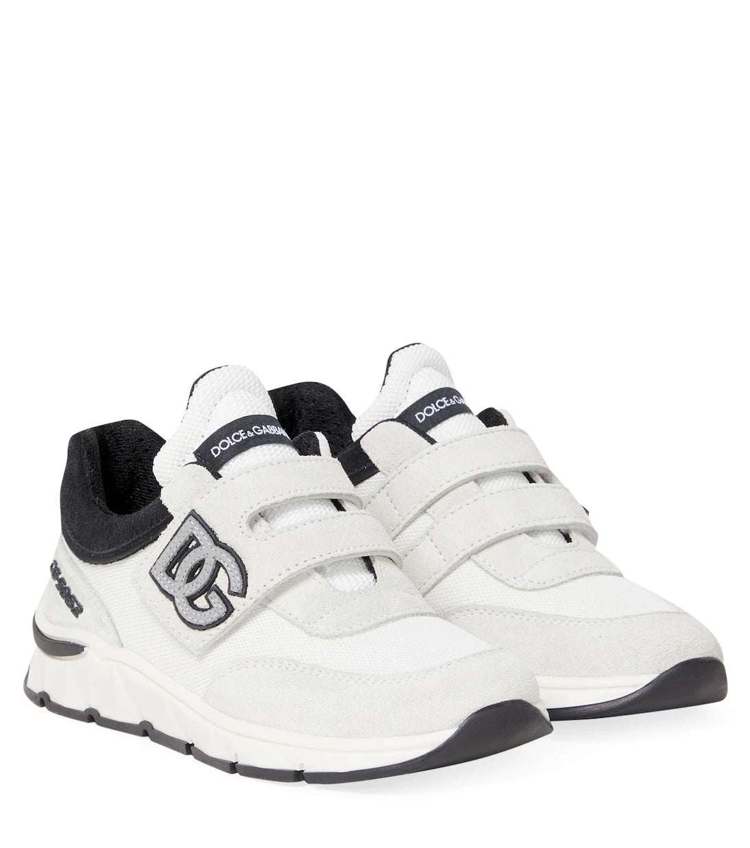 Dolce&Gabbana Kids - DG suede-trimmed sneakers