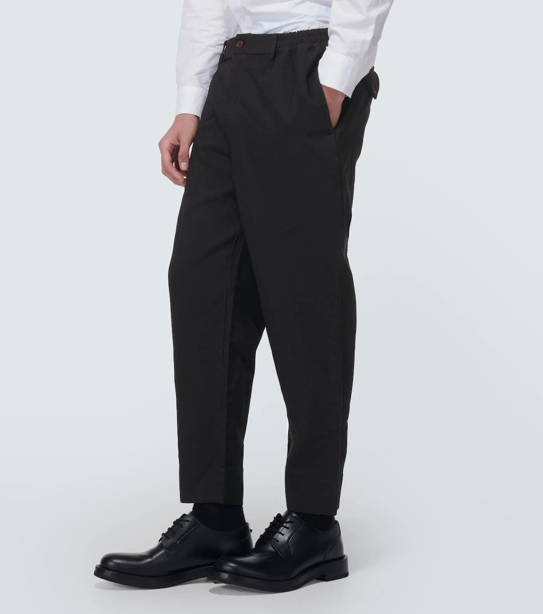 Comme des Garçons Homme Deux - Mid-rise cropped pants