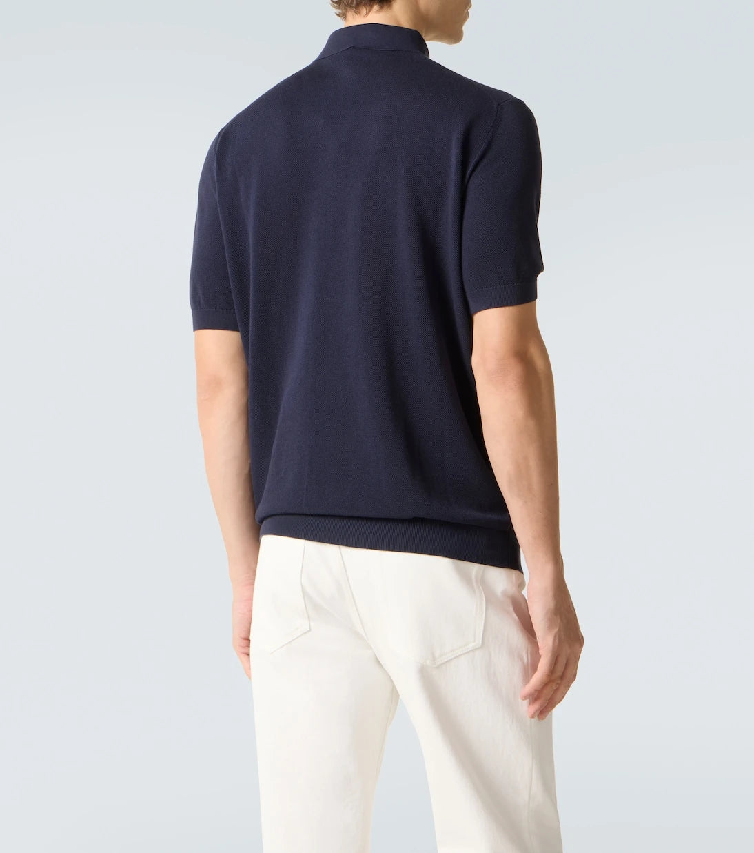 Lardini - Cotton piqué polo shirt