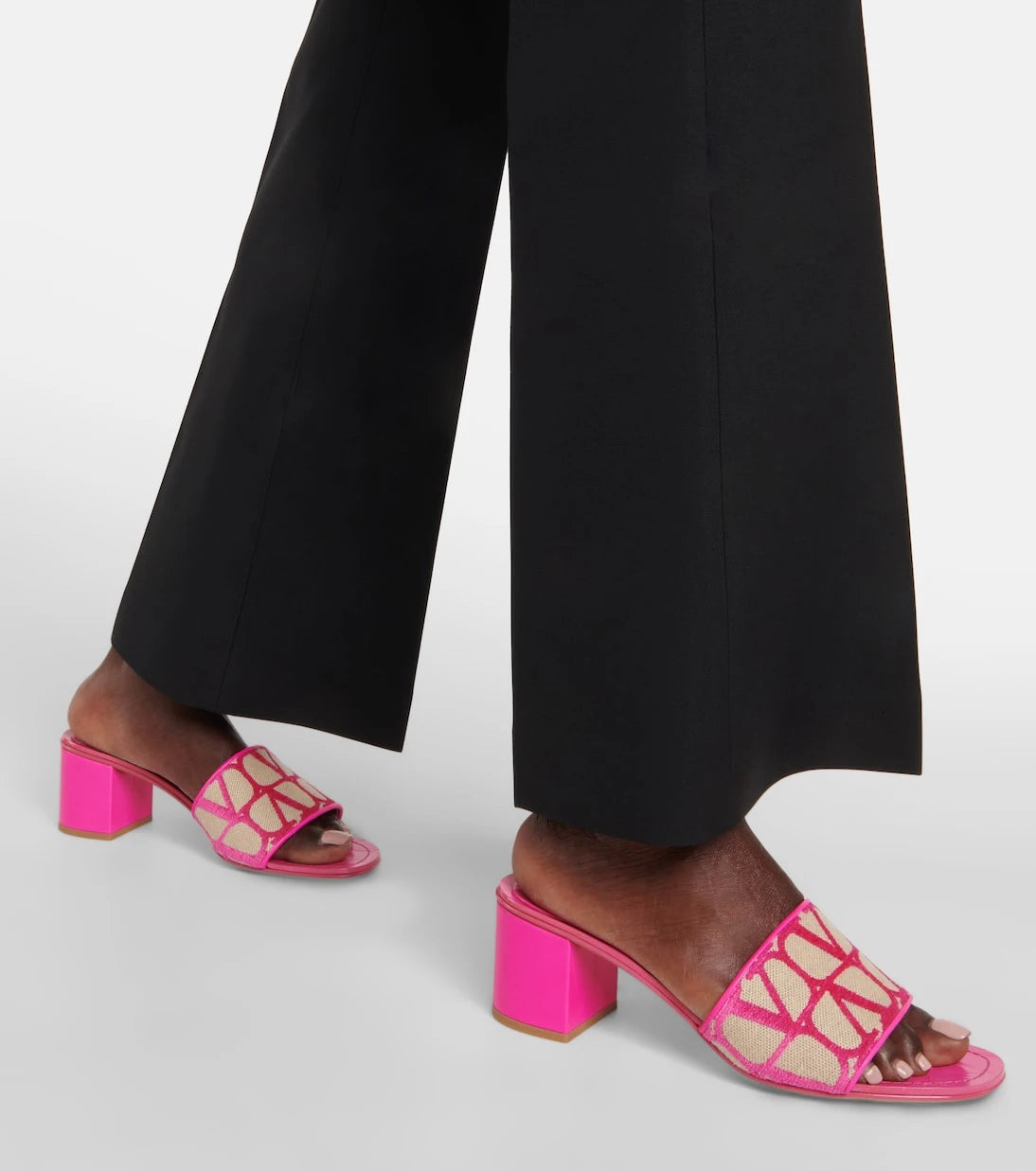 Valentino Garavani - Toile Iconographe canvas mules