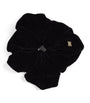 Velvet Logo Scrunchie BLACK