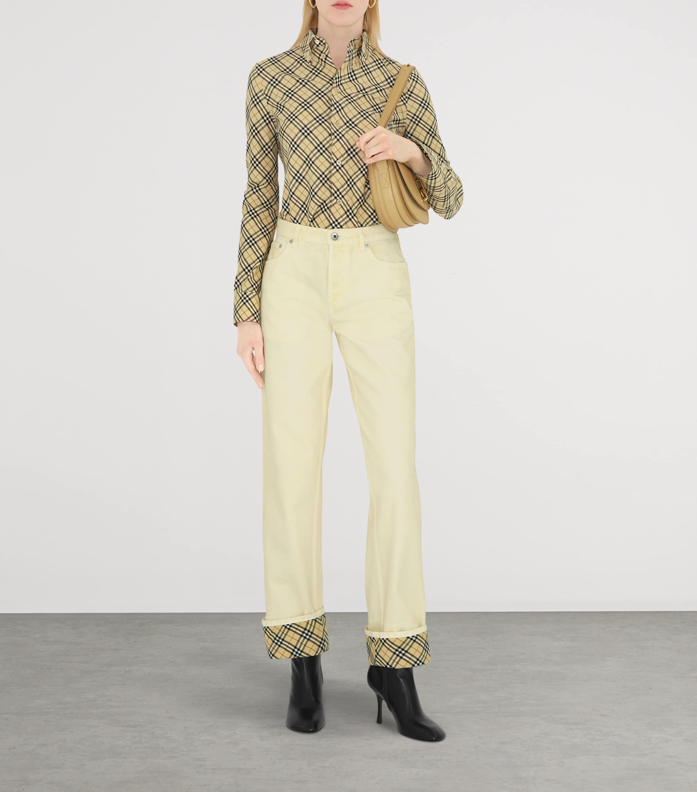 Burberry Beige Small Rocking Horse Shoulder Bag