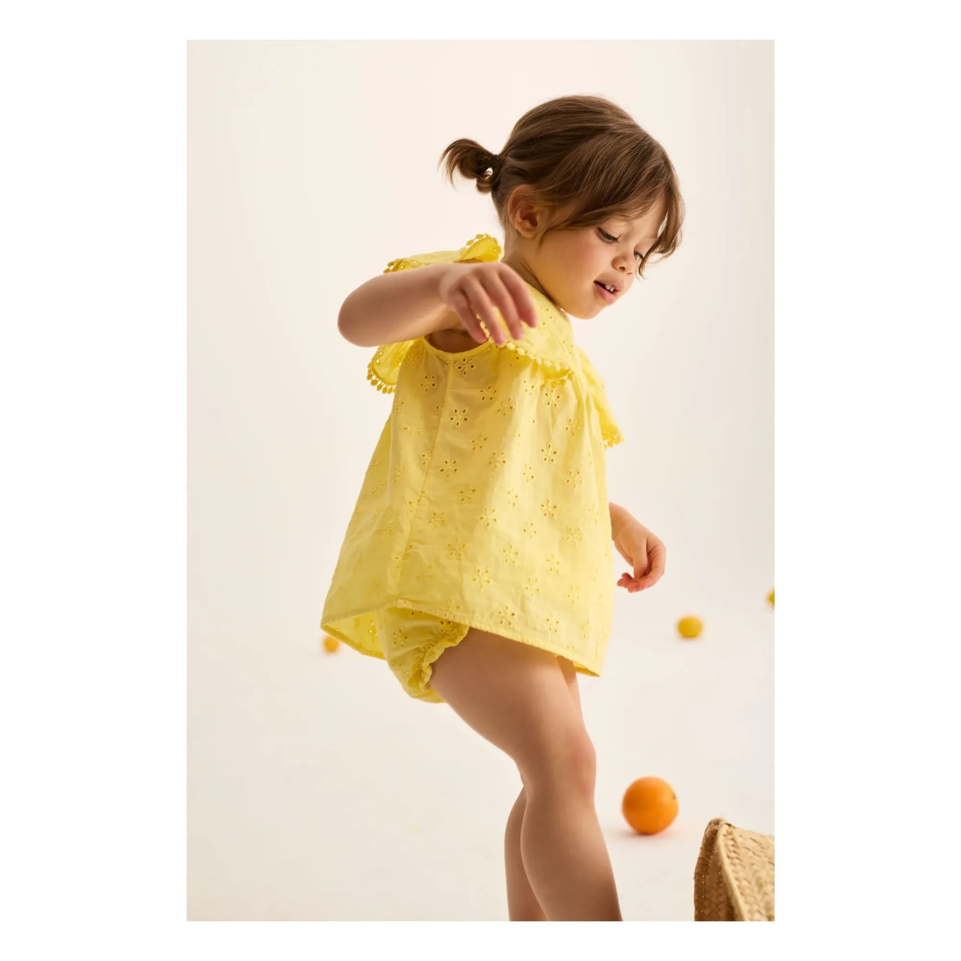Cozmo - Sohpia Embroidered Dress | Yellow