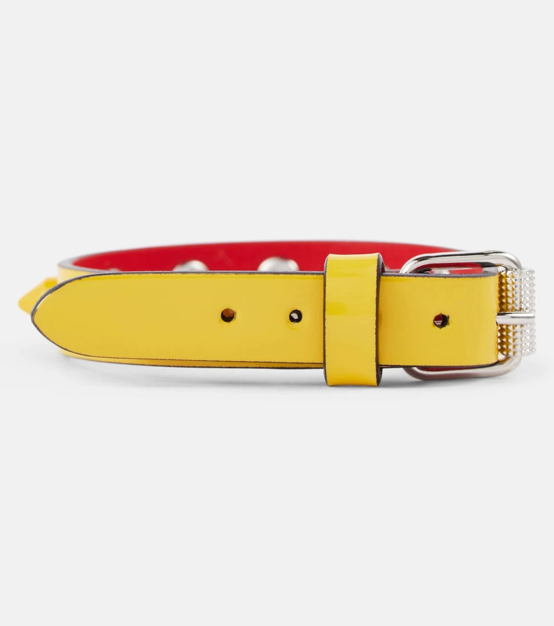 Christian Louboutin - Loubilink embellished leather bracelet