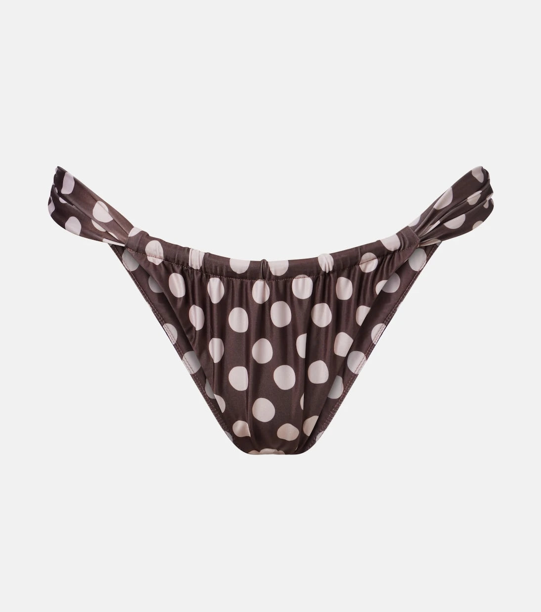 Faithfull - Andez gathered polka-dot bikini bottoms