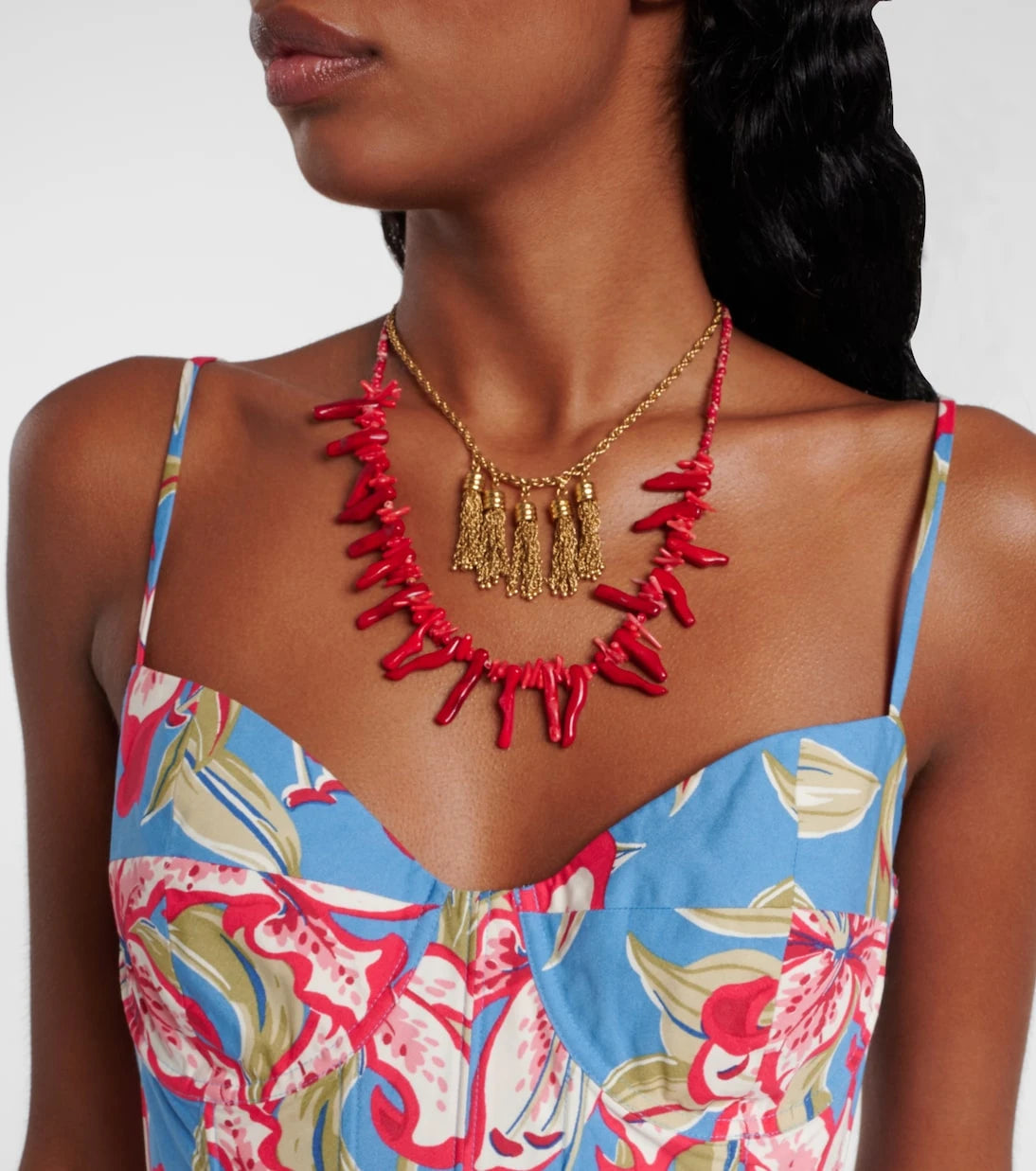 Polo Ralph Lauren - Floral cropped cotton bustier top