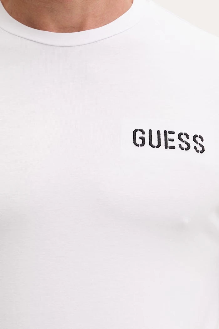 Guess Erkek Pamuk ve Elastanlı Tişört ANDREW