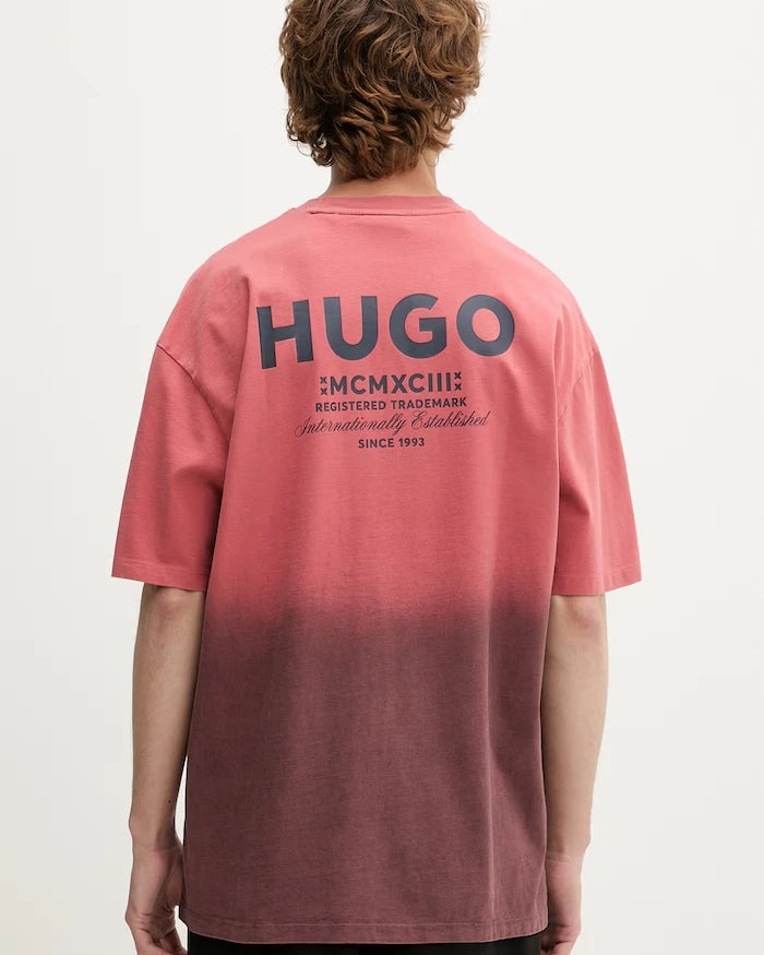 HUGO Blue erkek pamuklu tişört Nalono_F