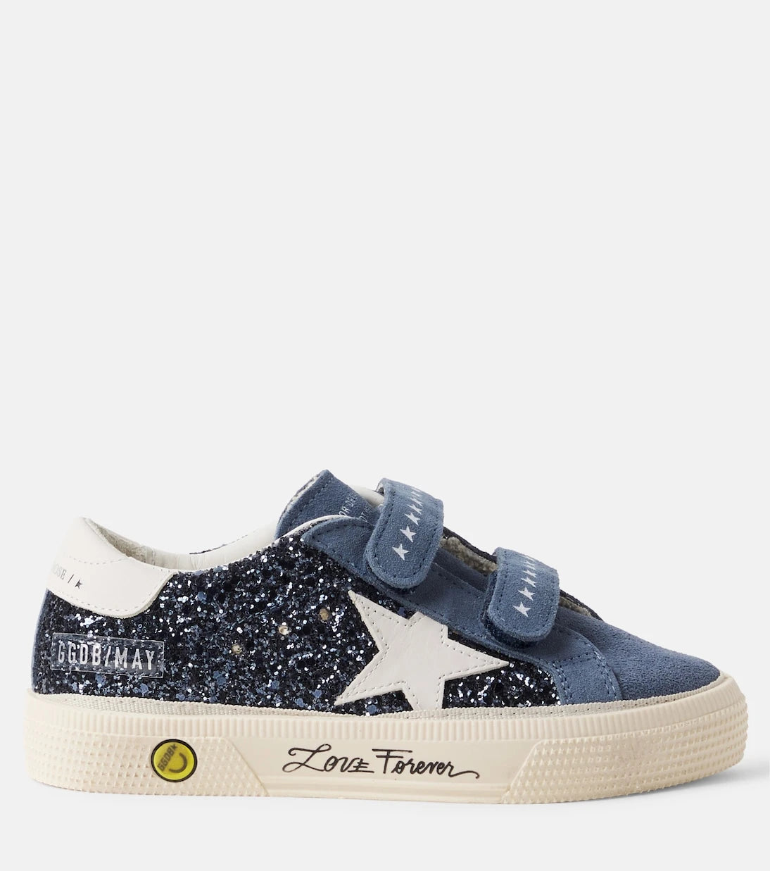 Golden Goose Kids - May glitter suede sneakers