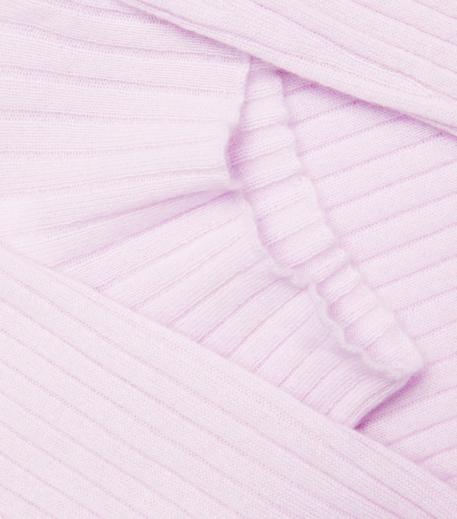 Cashmere High-Neck Ariana Top LILAC