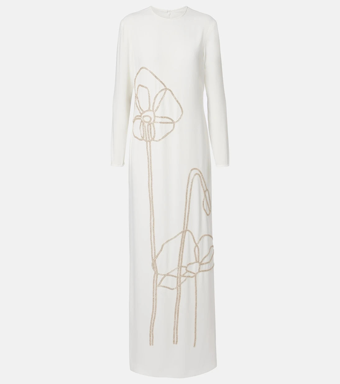 Costarellos - Zarie embellished crêpe gown
