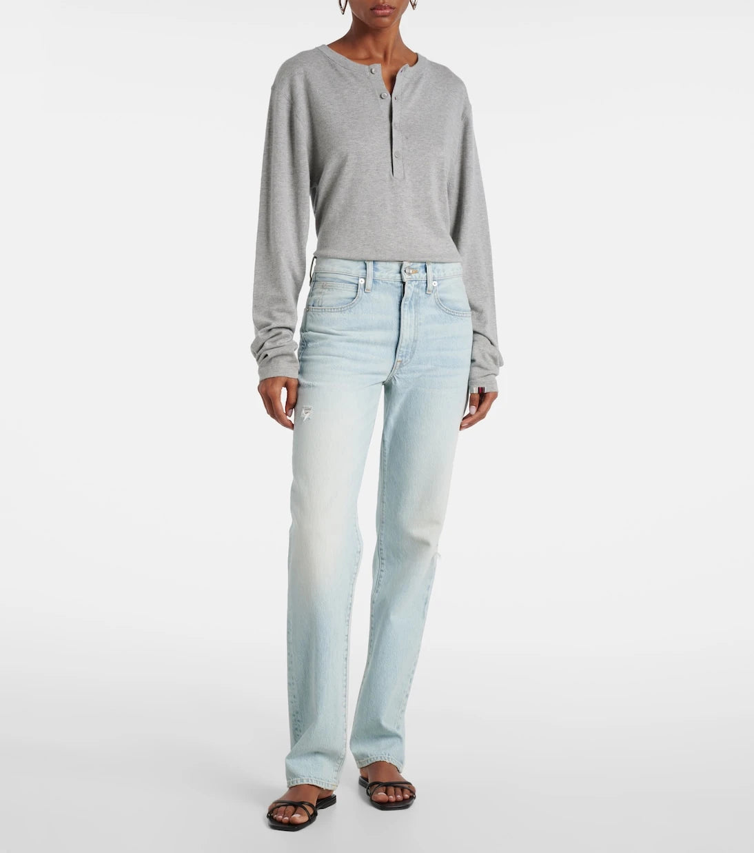 Slvrlake - London high-rise straight jeans