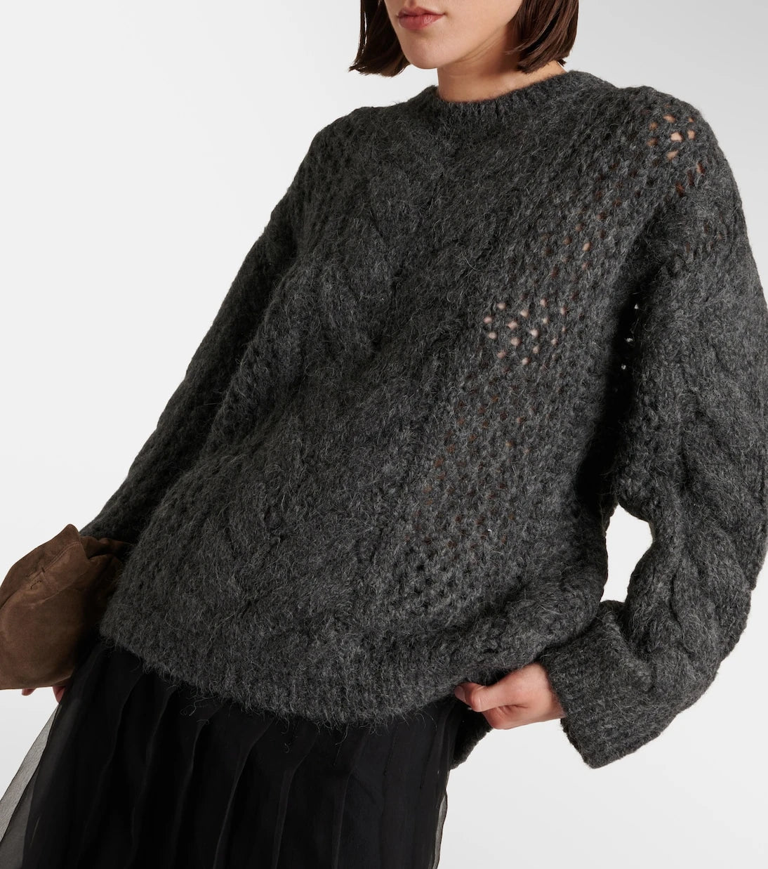 Brunello Cucinelli - Cable-knit alpaca-blend sweater
