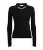 Paco Rabanne Wool-Blend Embellished Top