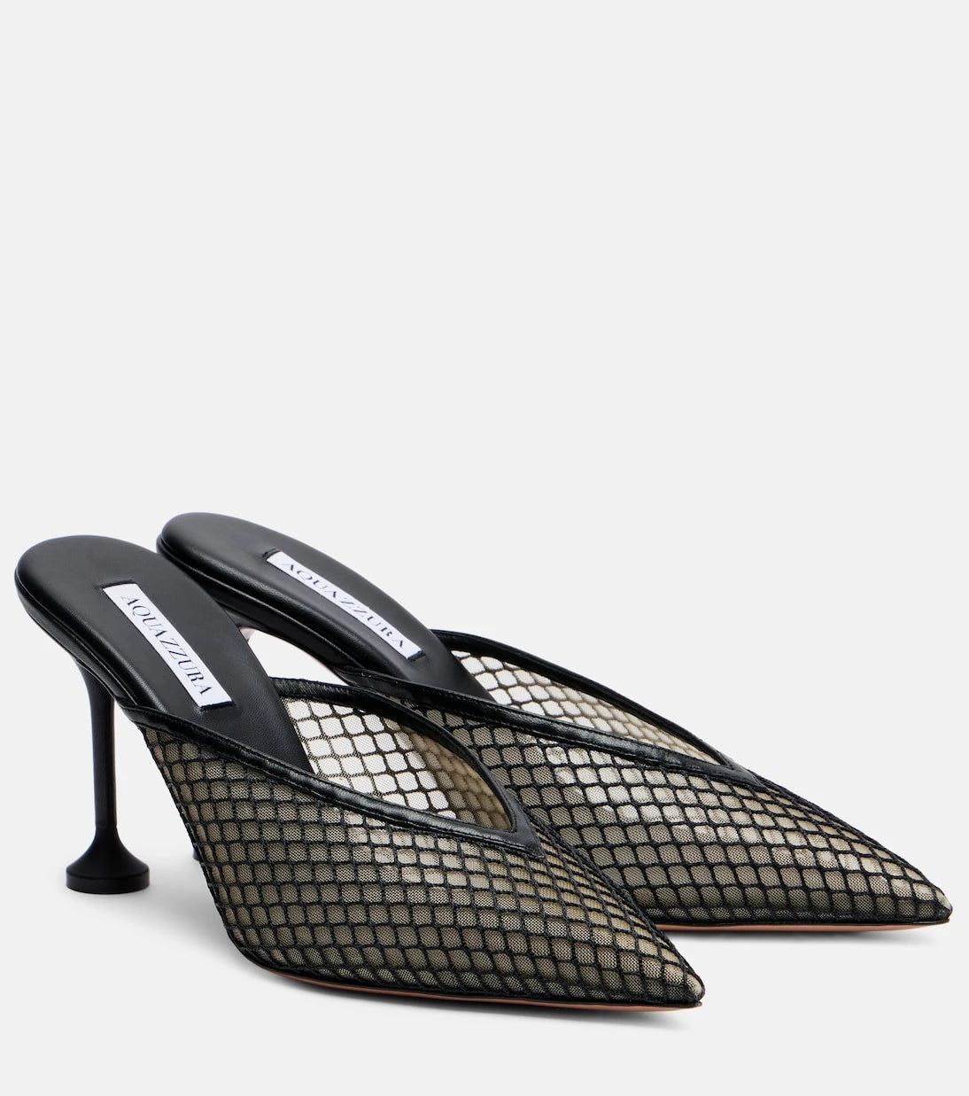 Aquazzura - Bisous 85 mesh mules