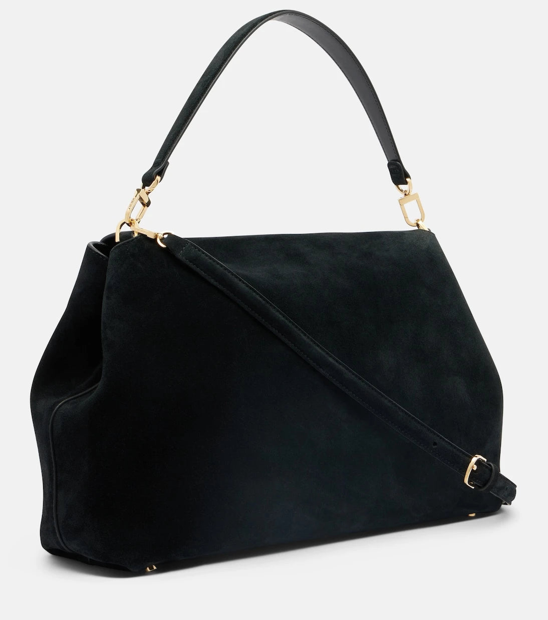 Toteme - T-Lock suede shoulder bag