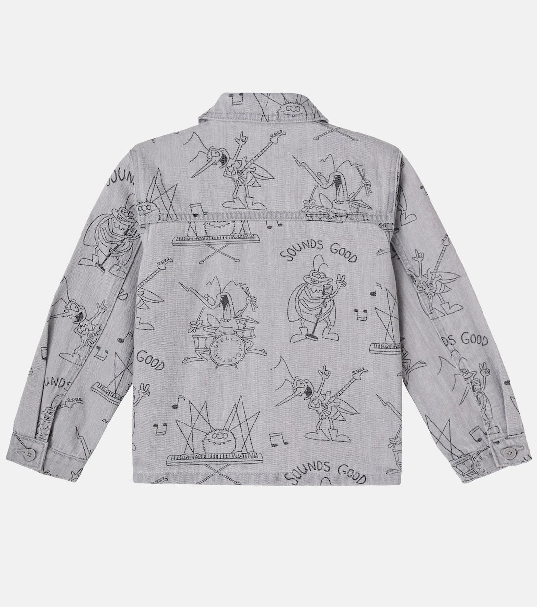 Stella McCartney Kids - جاكيت جينز مطبوع
