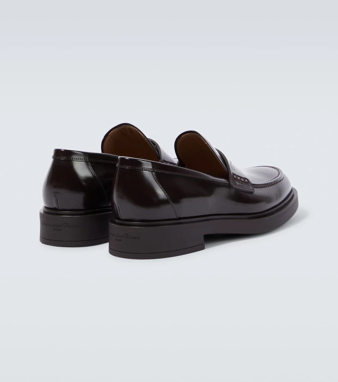 Gianvito Rossi - Harris leather penny loafers