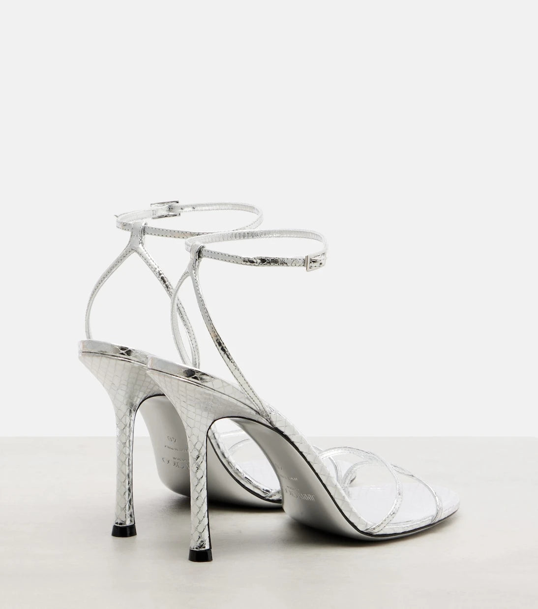Jimmy Choo - Leo 100 snake-effect leather sandals