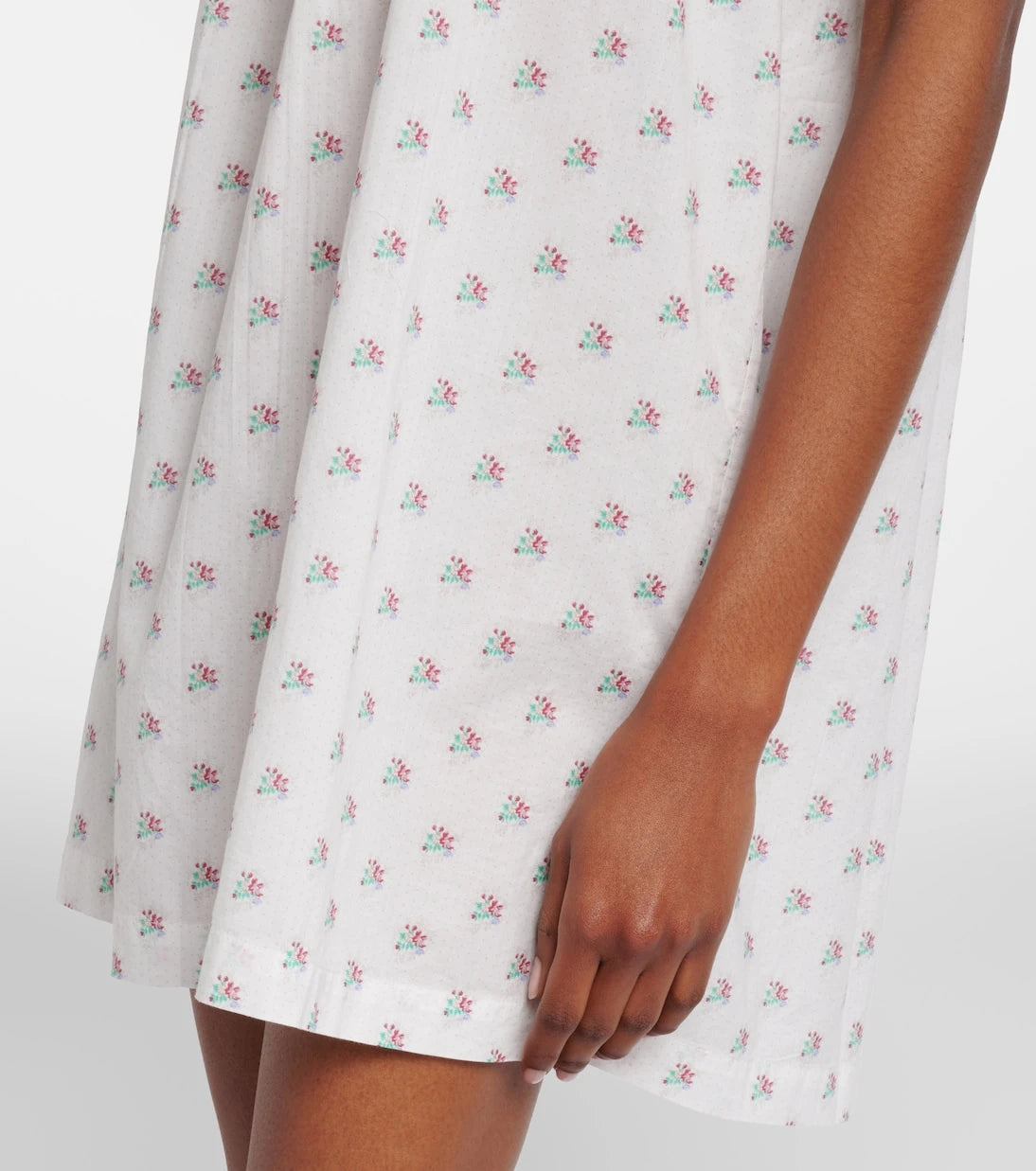 Dôen - Verity floral embroidered cotton minidress