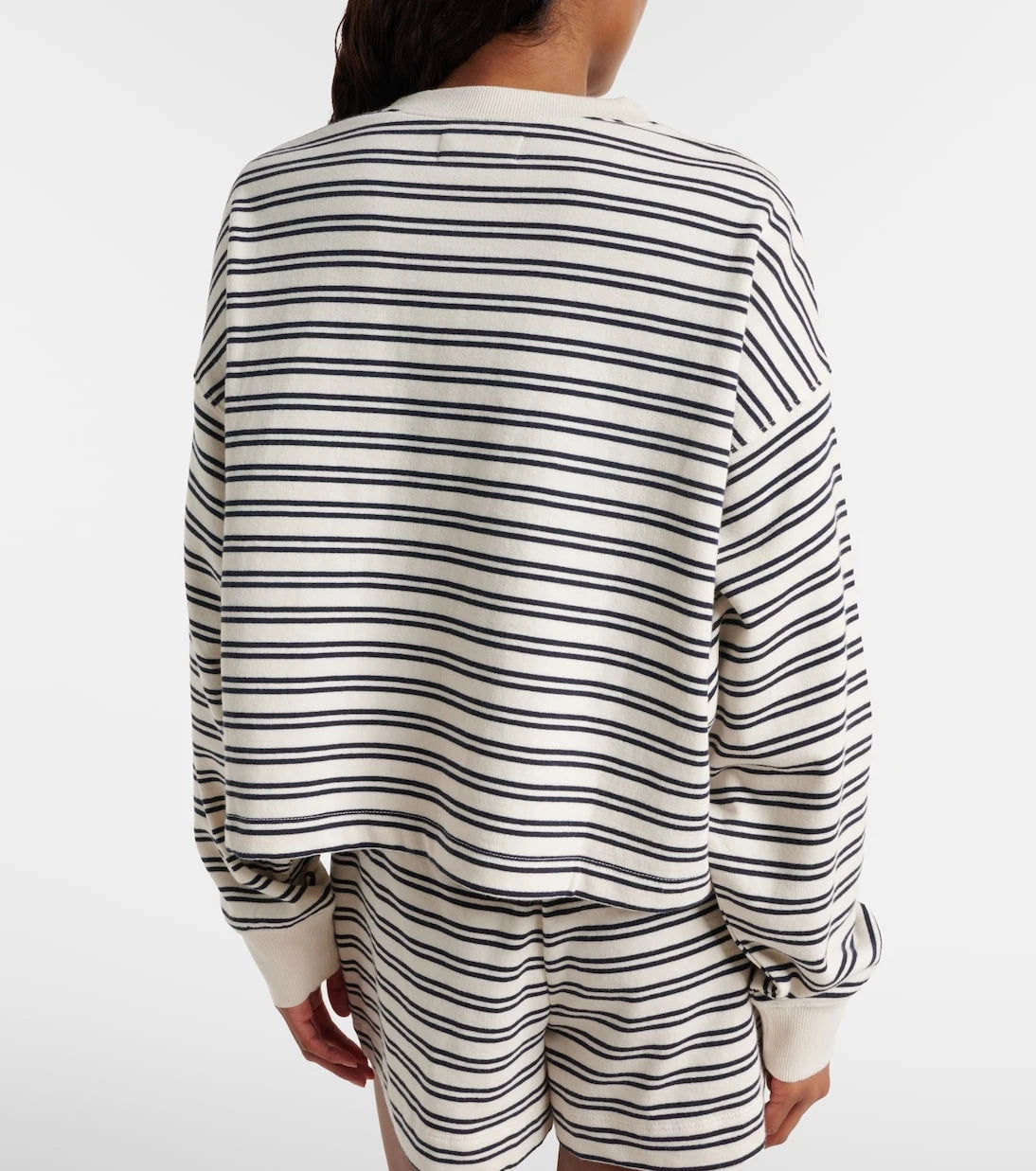 Velvet - Isabelle striped cotton jersey sweatshirt