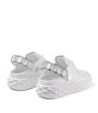 Jimmy Choo White Leather Diamond Sling Sneakers
