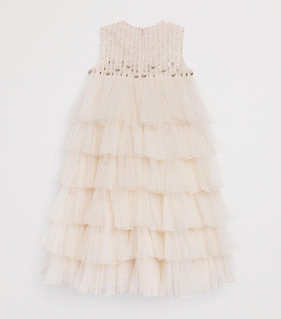 MAISON AVA Pink Sleeveless Embellished Dress (2-14 Years)