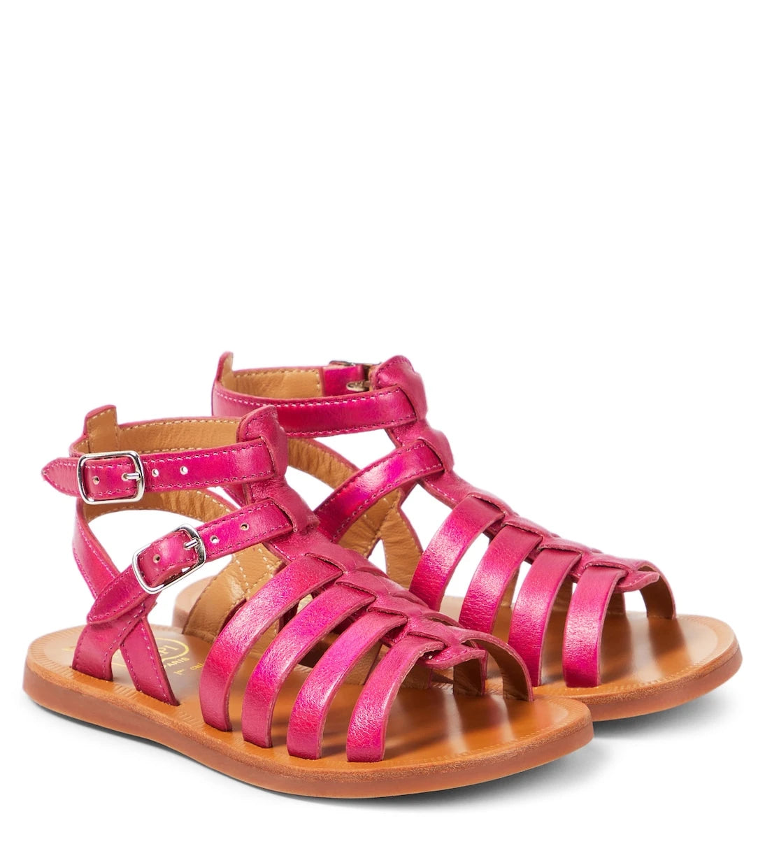Pom d'Api - Plagette Gladiator metallic leather sandals