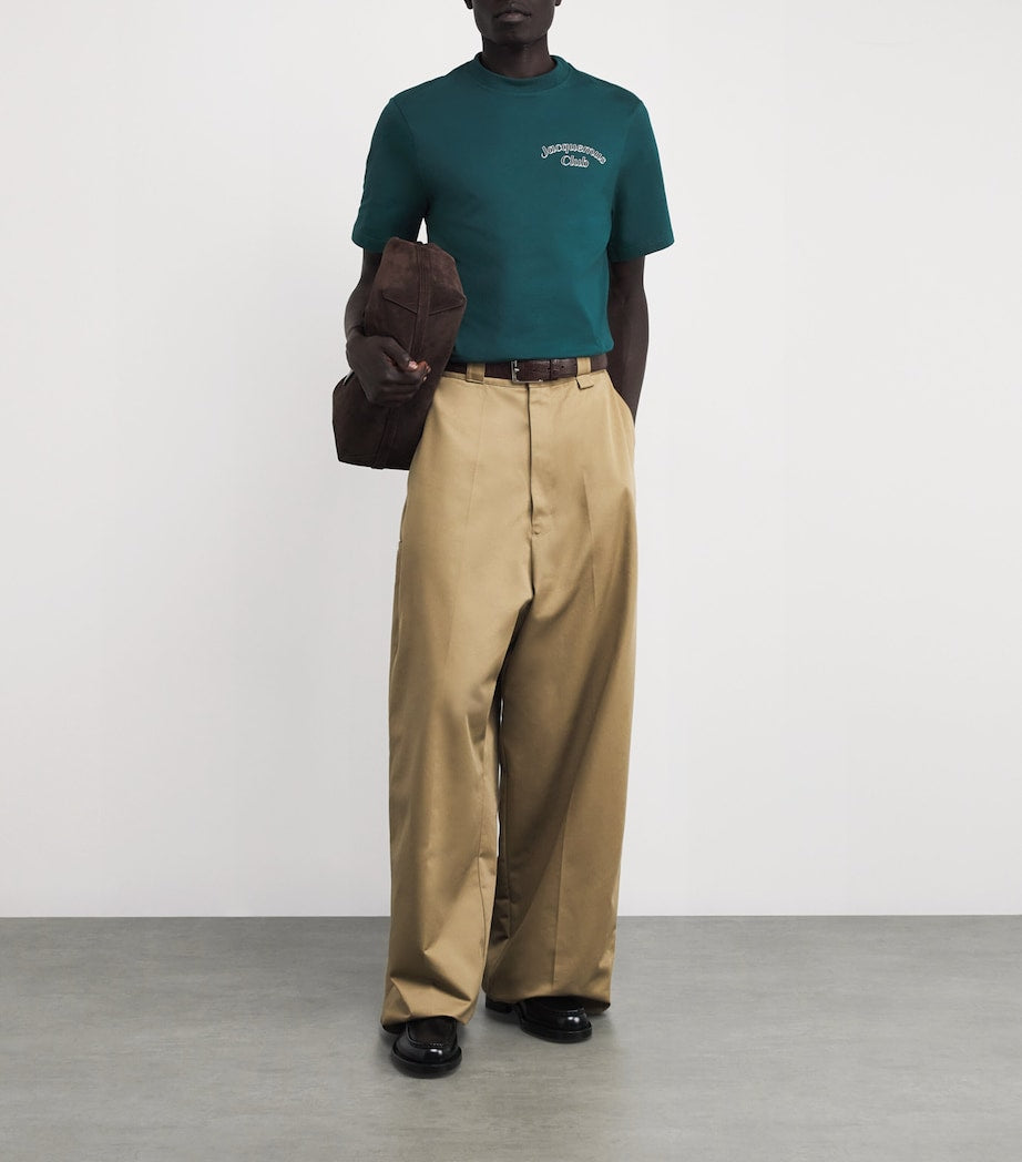 Cotton Embroidered Club T-Shirt