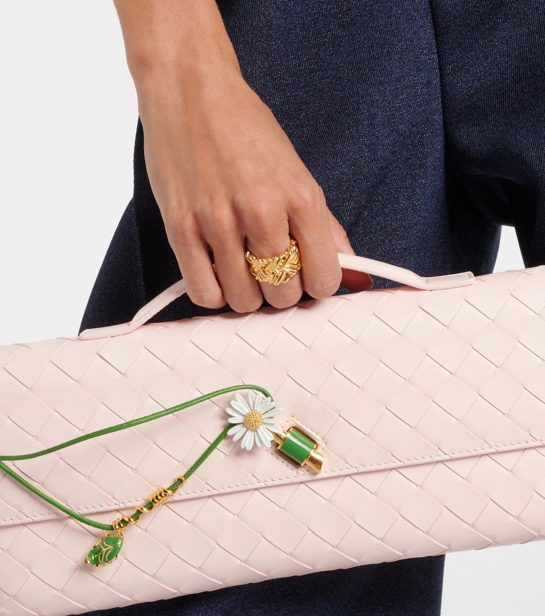 Bottega Veneta - Intreccio gold-plated sterling silver ring