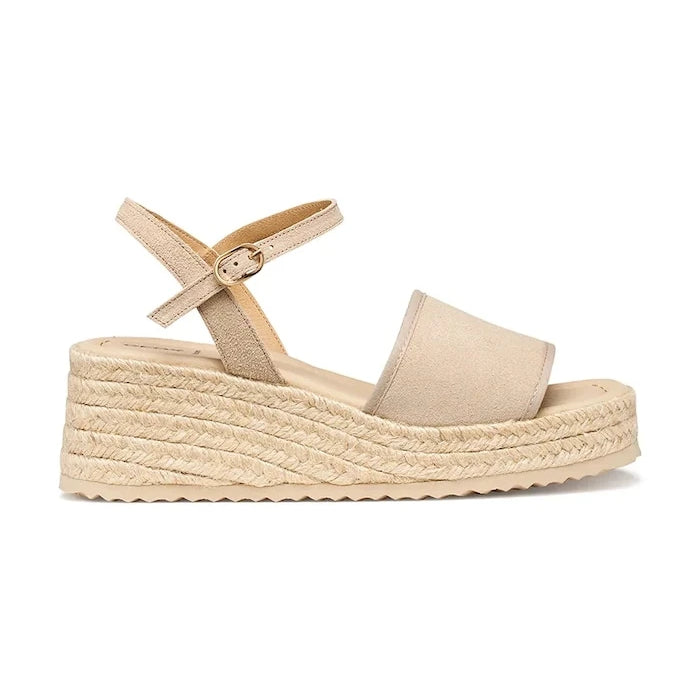 Geox skosik tabanlı kadın deri espadril D ALEMERIA
