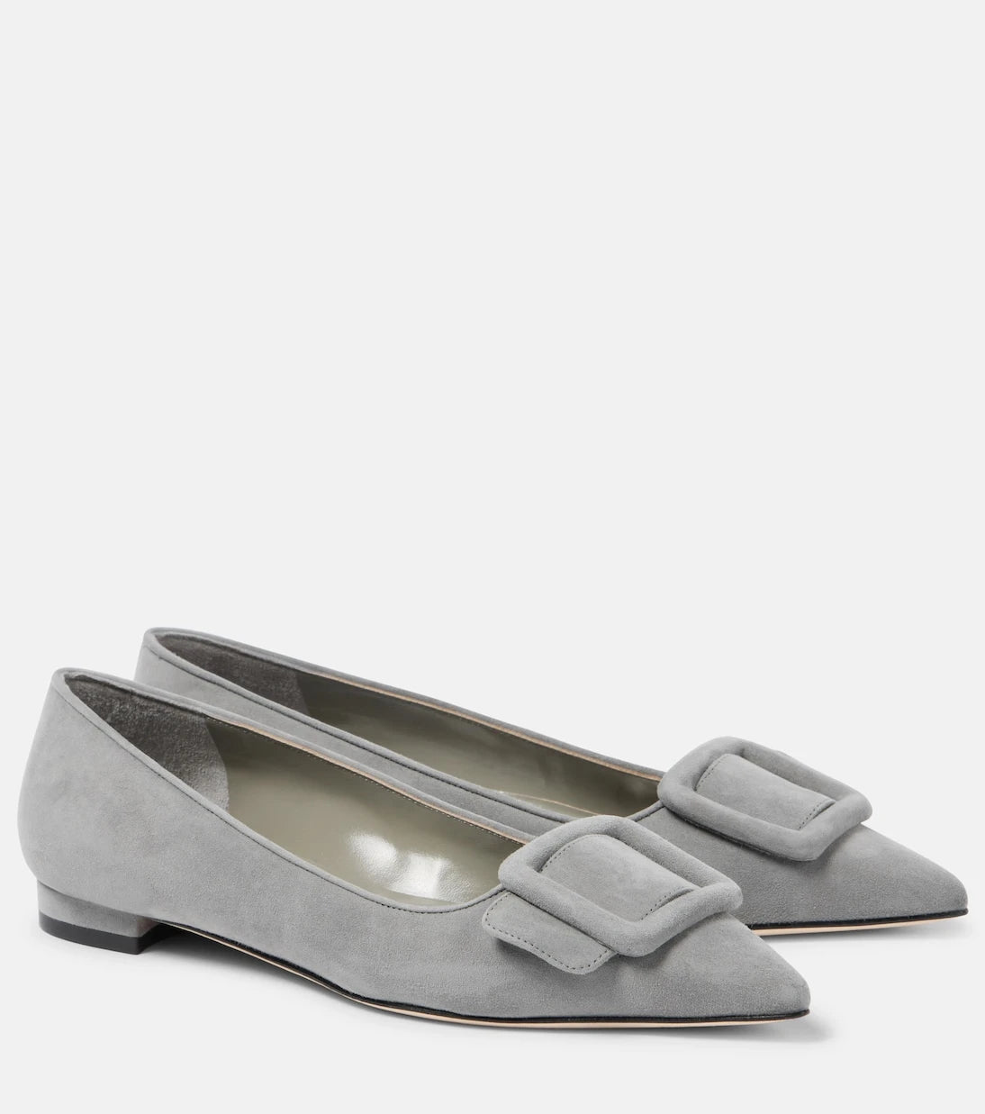 Manolo Blahnik - Maysalepumpflat suede ballet flats
