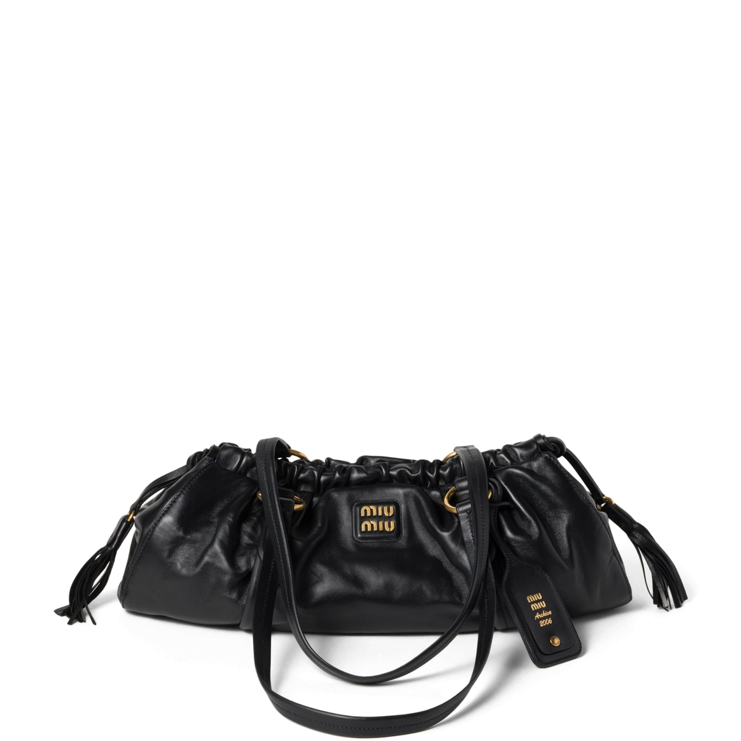 Black Leather Joie Shoulder Bag