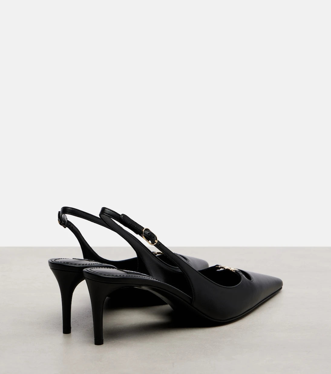 Dolce&Gabbana - Lollo DG 60 leather slingback pumps